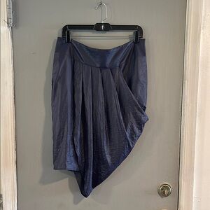 Ronen Chen Blue‎ Asymmetrical Midi Bubble Skirt Size 3